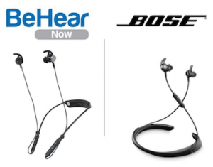 BeHear Now and BOSE Hearphones provide similar functionality, but differ in product offering, price and distribution method.