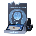 express hearing check kiosk by Wear & Hear